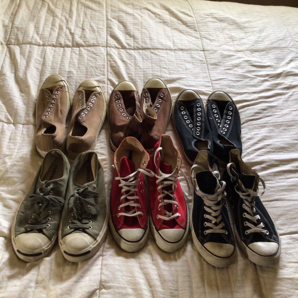 Lot of classic Converse  All Star and Jack Purcell in multiple colors